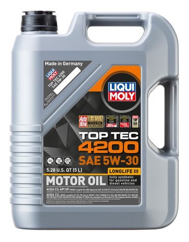 LIQUI MOLY 2011, Engine Oil-Top Tec 4200 5W-30, 5L