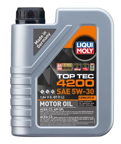 Liqui Moly 2004 Top Tec 4200, SAE 5W-30 Motor Oil